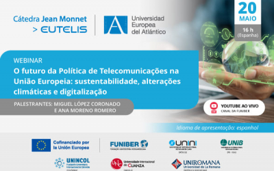 FUNIBER organiza o webinar «O futuro da Política de Telecomunicações na União Europeia: sustentabilidade, alterações climáticas e digitalização»